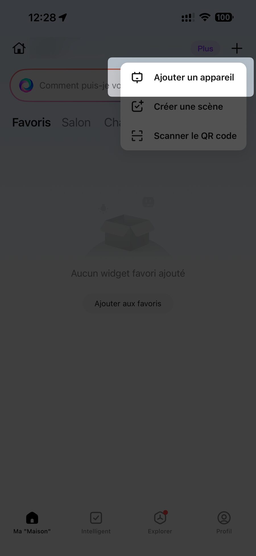 Ajouter un appareil dans l’application Smart Life