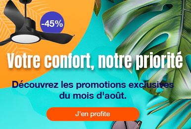 Ventilateurs de plafond : Promos Eté 2026